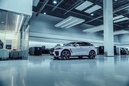 Jaguar F-Pace SVR at Special Vehicle Operations in Coventry, United Kingdom by automotive photographer Theron Lane