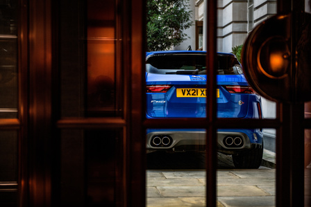 Jaguar F-Pace SVR in London, United Kingdom by automotive photographer Theron Lane