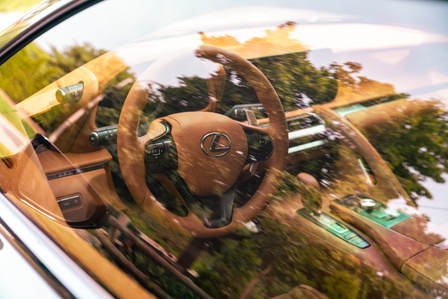 Lexus LC500 interior detail by automotive photographer Theron Lane
