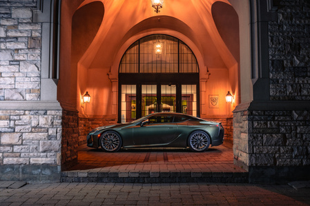 Lexus LC500 in Halton Hills, Ontario, Canada by automotive photographer Theron Lane