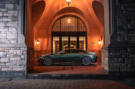 Lexus LC500 in Halton Hills, Ontario, Canada by automotive photographer Theron Lane