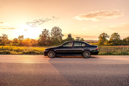 BMW E39 M5 in Halton Hills, Ontario, Canada by automotive photographer Theron Lane