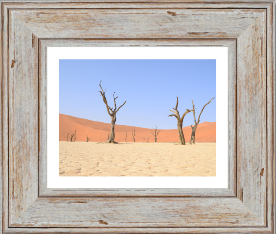A selection of landscape photographs taken at Dead Vlei, Sossusvlei, in the Namib-Naukluft National Park, Namibia by photographer Lizane Louw