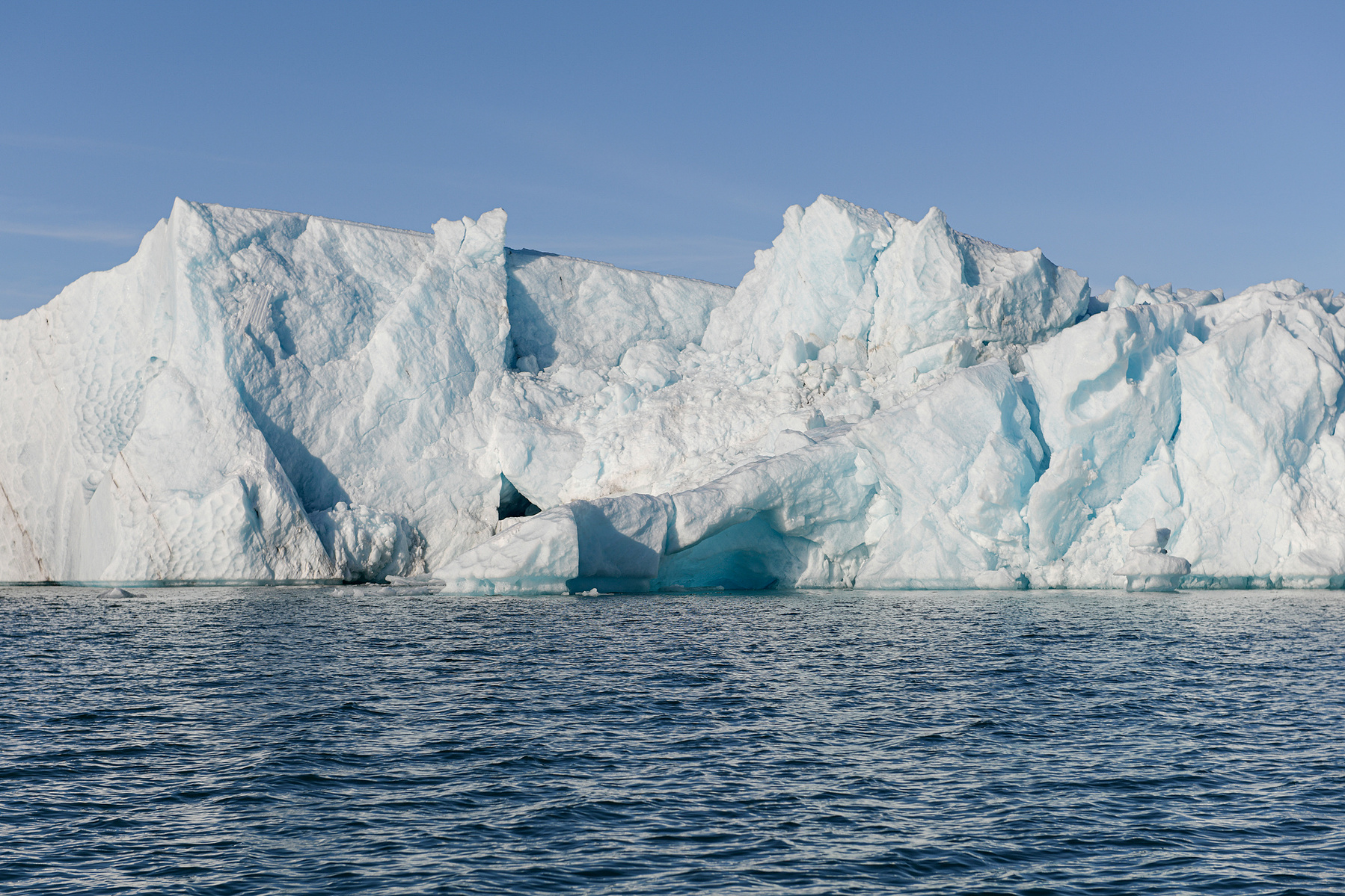 Jökulsárlón Glacier Lagoon. Blocks of ice break off Breiðamerkurjökull, a glacier on the south side of Vatnajökull. Blocks of ice, in various shapes and sizes, can be seen floating on the lagoon: the lagoon is 250 meters deep, the deepest lake in Iceland.