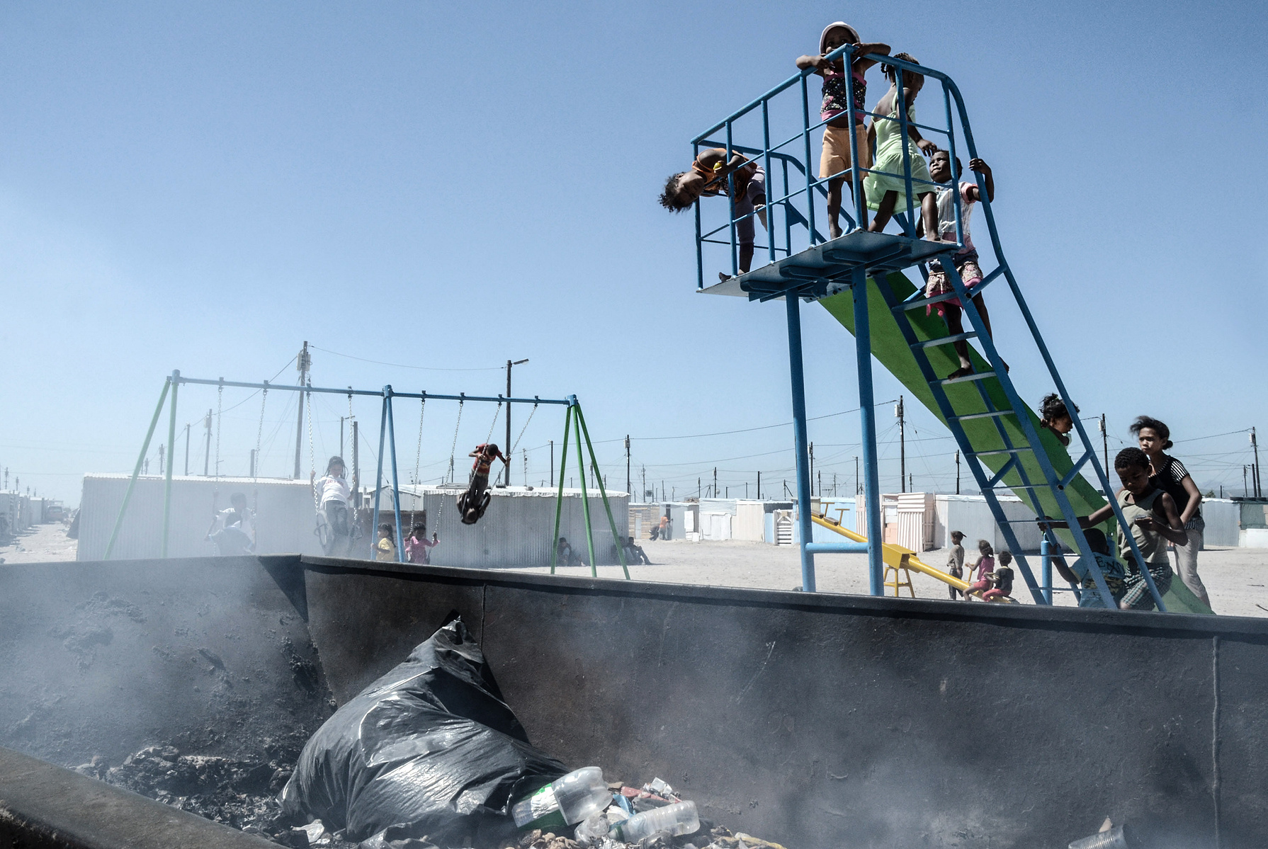 photojournalism, photojournalist, news photograph, news, Africa, South Africa, Cape Town, Blikkiesdorp, informal settlement, township