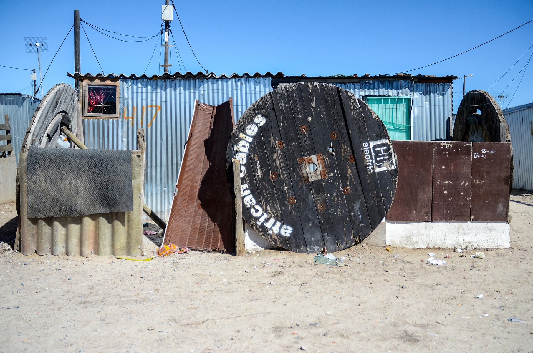 03/16/2012. Blikkiesdorp, Cape Town. South Africa. Temporary Structures in Domestic Landscapes. Blikkiesdorp