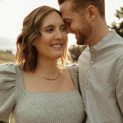 A sundown maternity session for a cute couple in Portland Oregon.