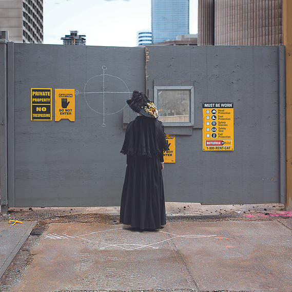 94 Chestnut at the Crossroads, Front, 1 of 4-part series, 2016. Digital C-print, 36” x 36”. 