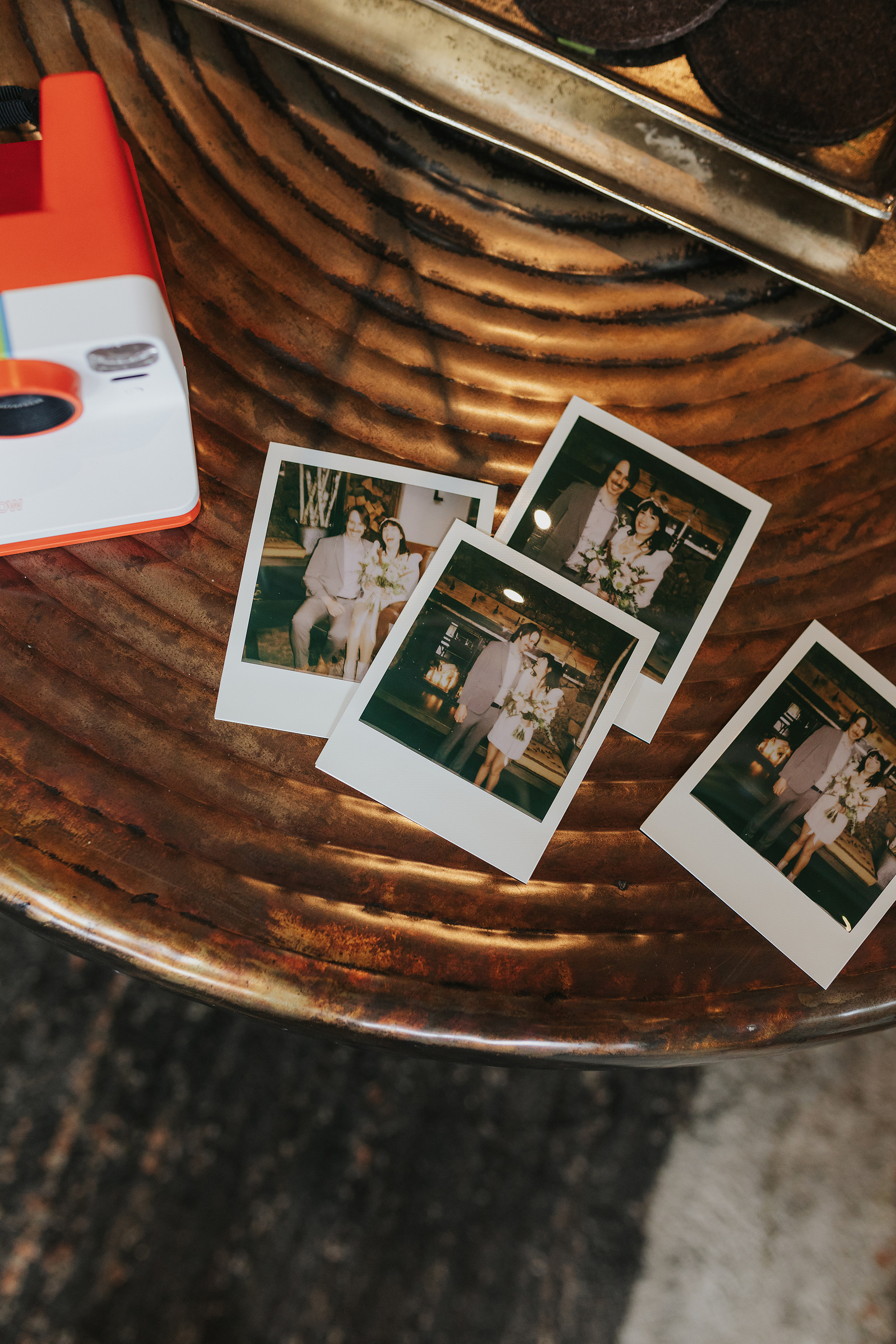 Bend Oregon Wedding Photographs on Polaroid