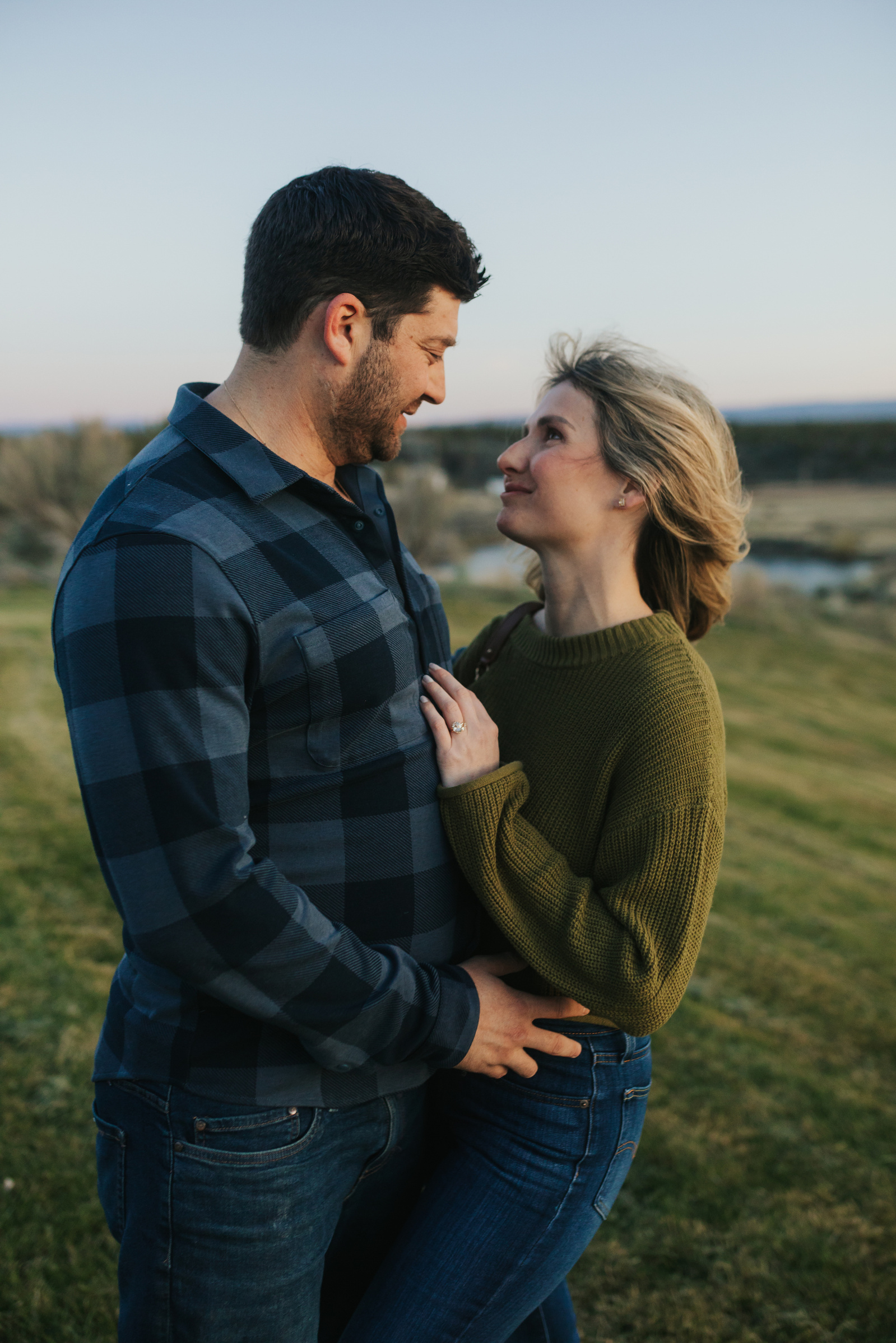 Bend Oregon Engagement Photos at Brasada Ranch 