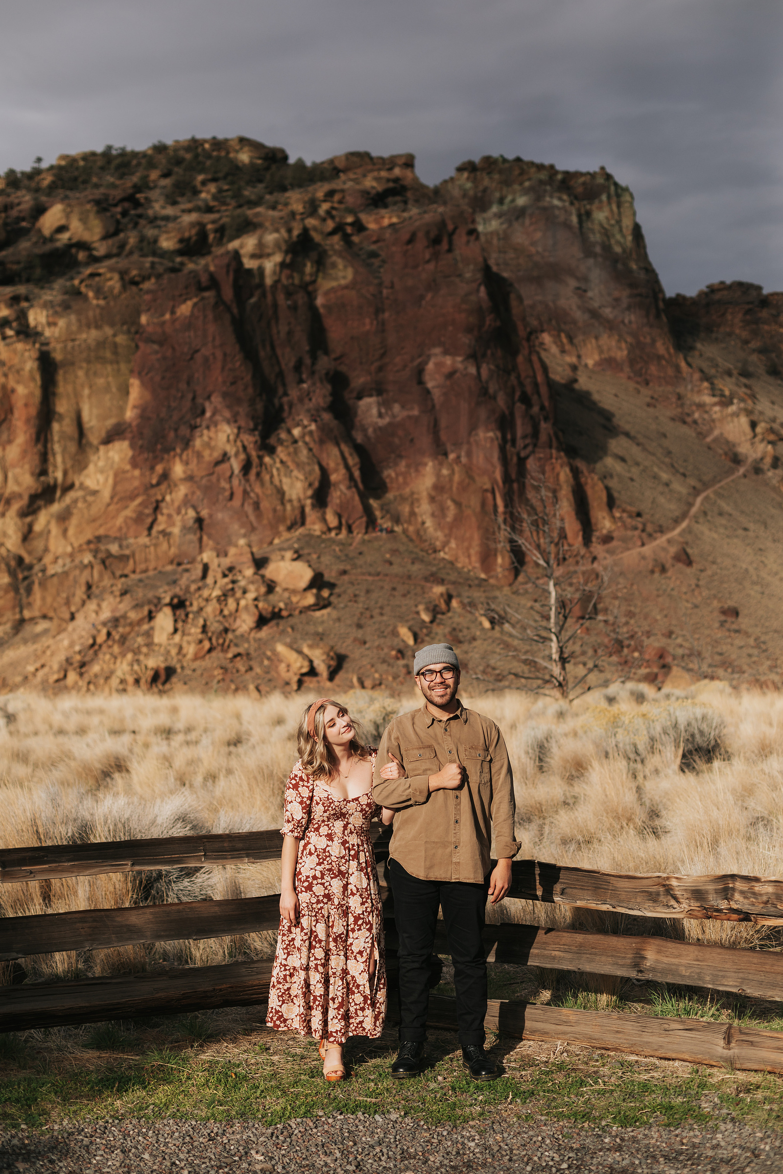 Intimate Smith Rock Engagement Session 