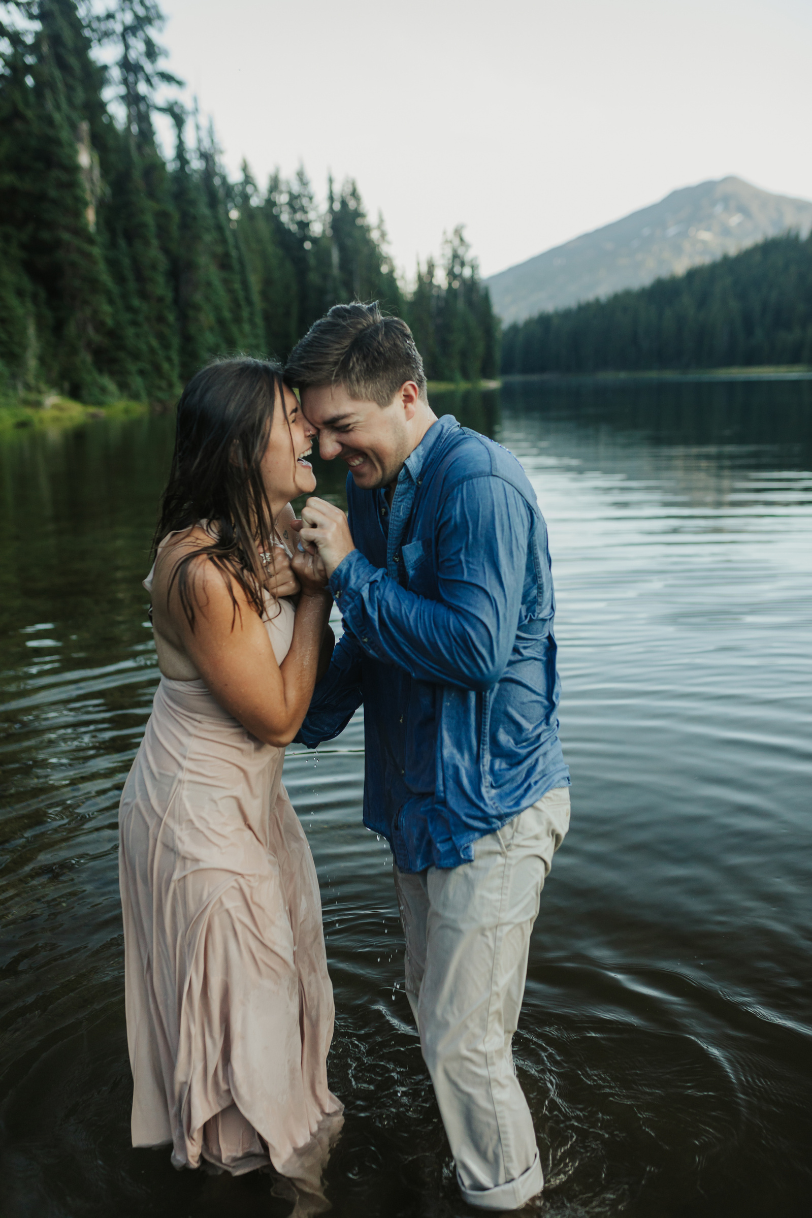 Bend Oregon engagement session at Todd Lake