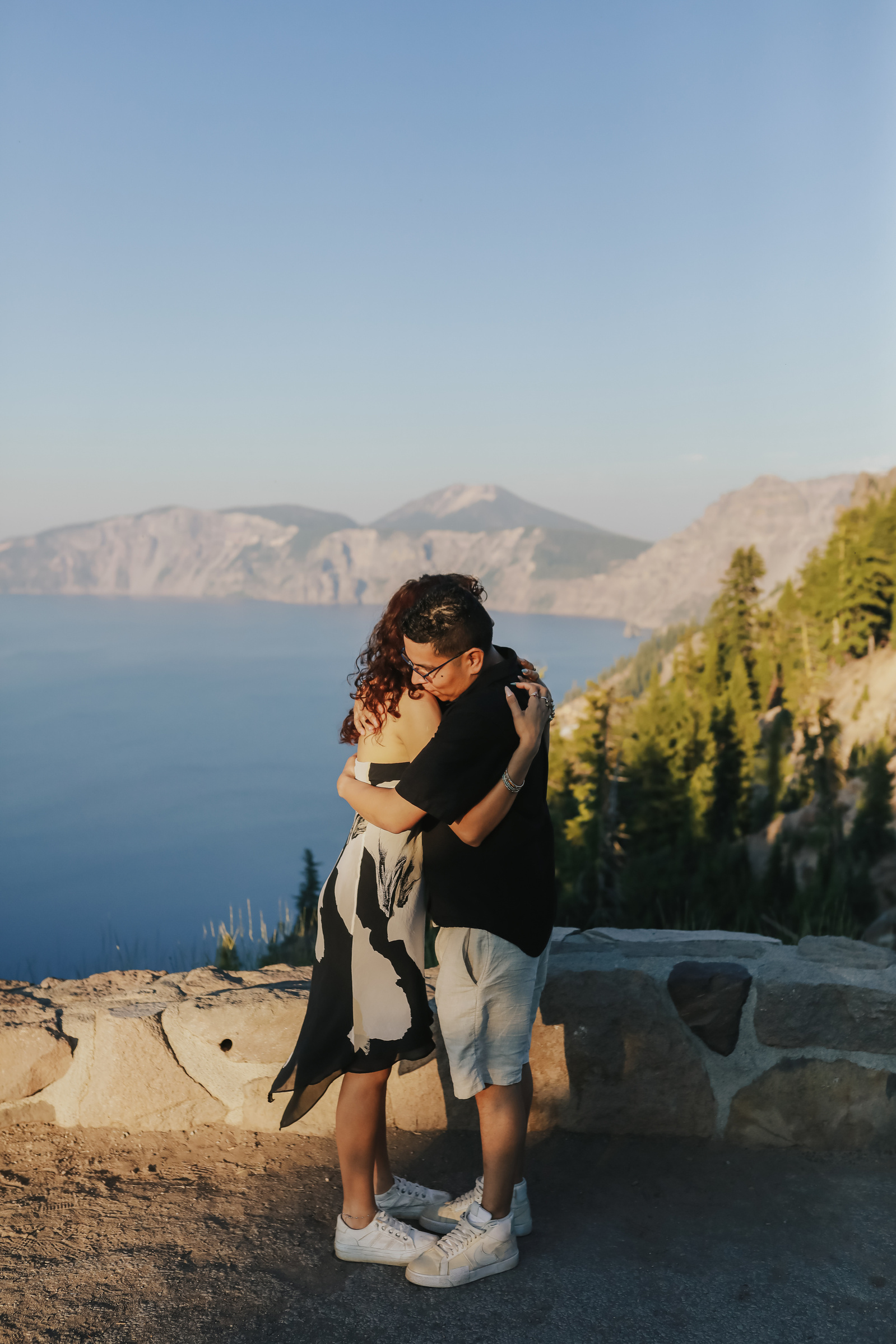 Engagement Photos at Crater Lake in Oregon