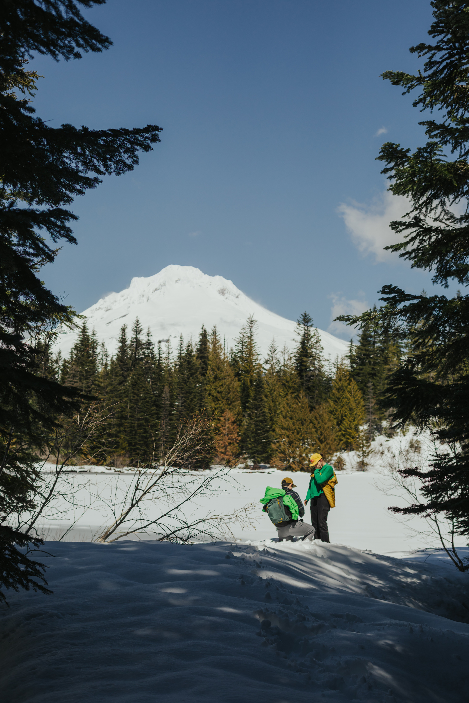 Mount Hood Winter Engagement
