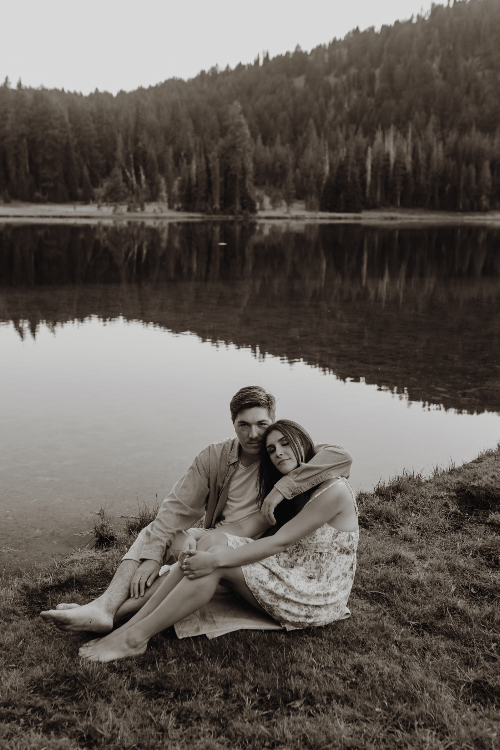 Bend Oregon engagement session at Todd Lake