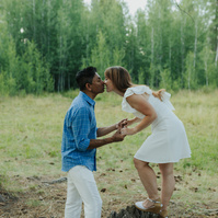 Central Oregon Engagement Photos at Shevlin Park 