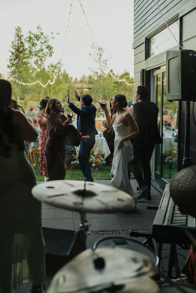 Live Band playing at a wedding in Bend 