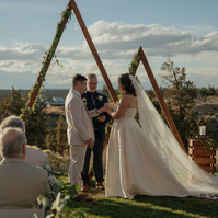 Brasada Ranch wedding ceremony photo in Bend Oregon