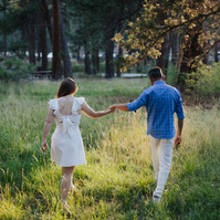 Engagement Photos In Bend Oregon At Shevlin Park
