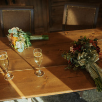 Detail photo of bride's bouquet at Brasada Ranch