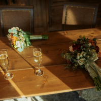 Detail photo of bride's bouquet at Brasada Ranch