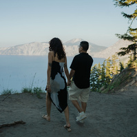 Engagement session at Crater Lake 