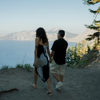 Engagement session at Crater Lake 