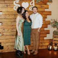 candid photo of guests at wedding in Bend Oregon
