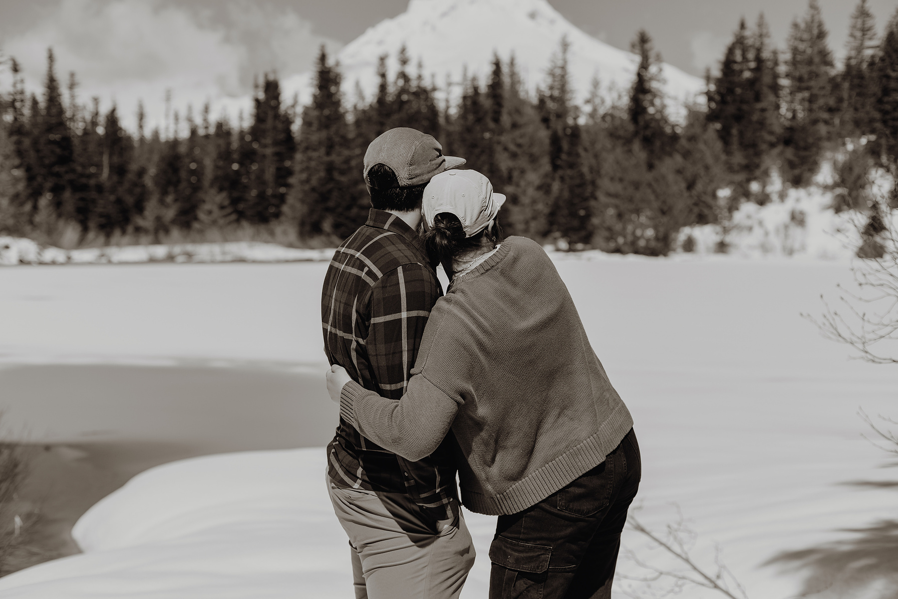Engagement Photos At Mirror Lake Mount Hood 