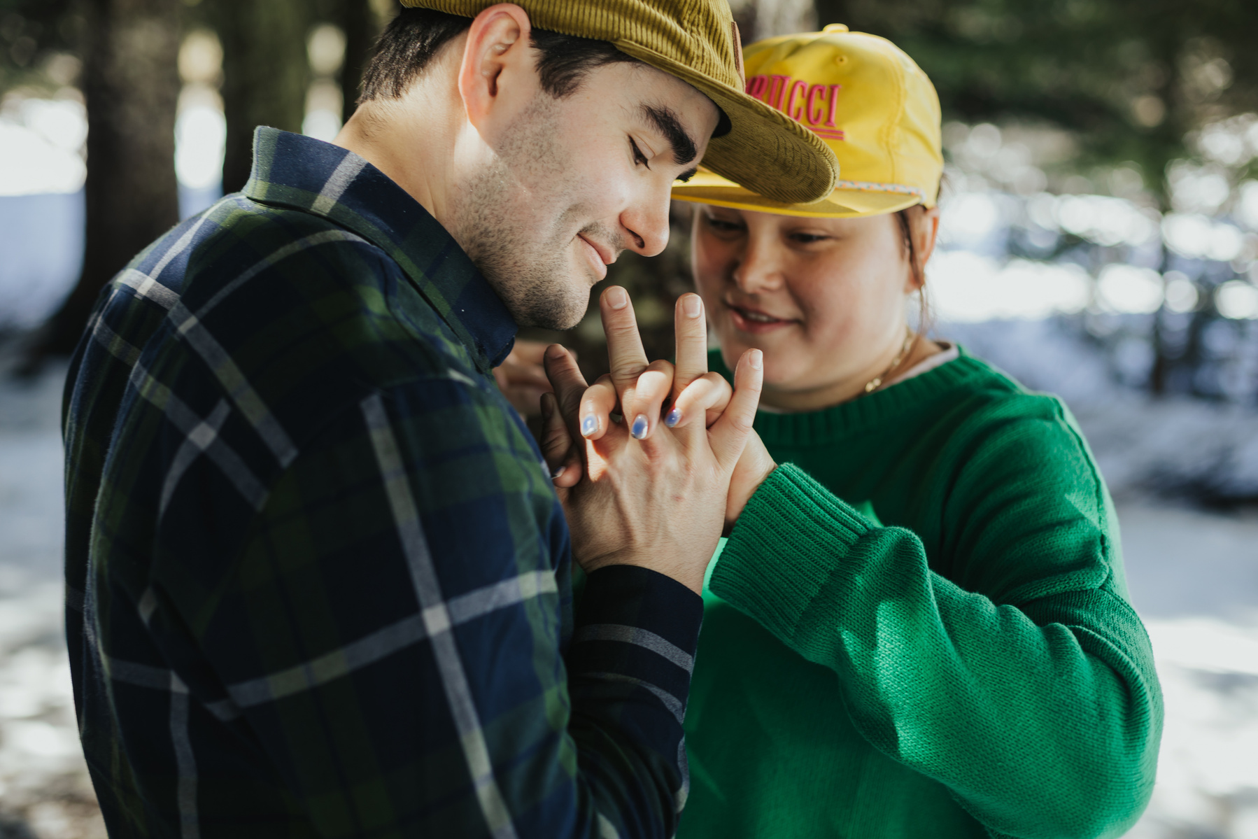 Mount Hood Engagement Session At Mirror Lake 
