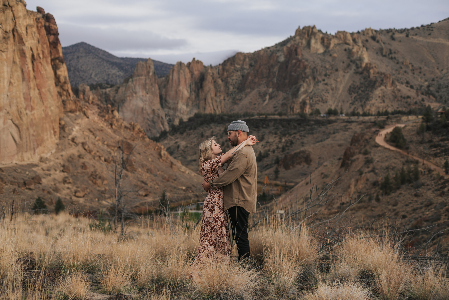 Intimate Smith Rock Engagement Session 