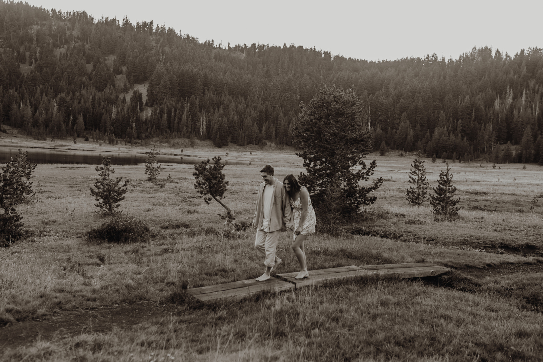 Bend Oregon engagement session at Todd Lake