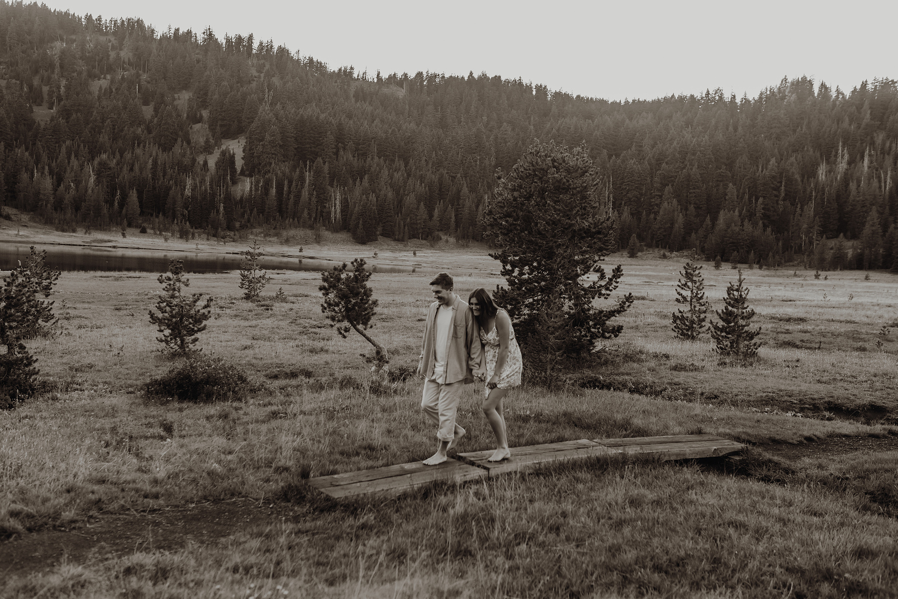 Bend Oregon engagement session at Todd Lake