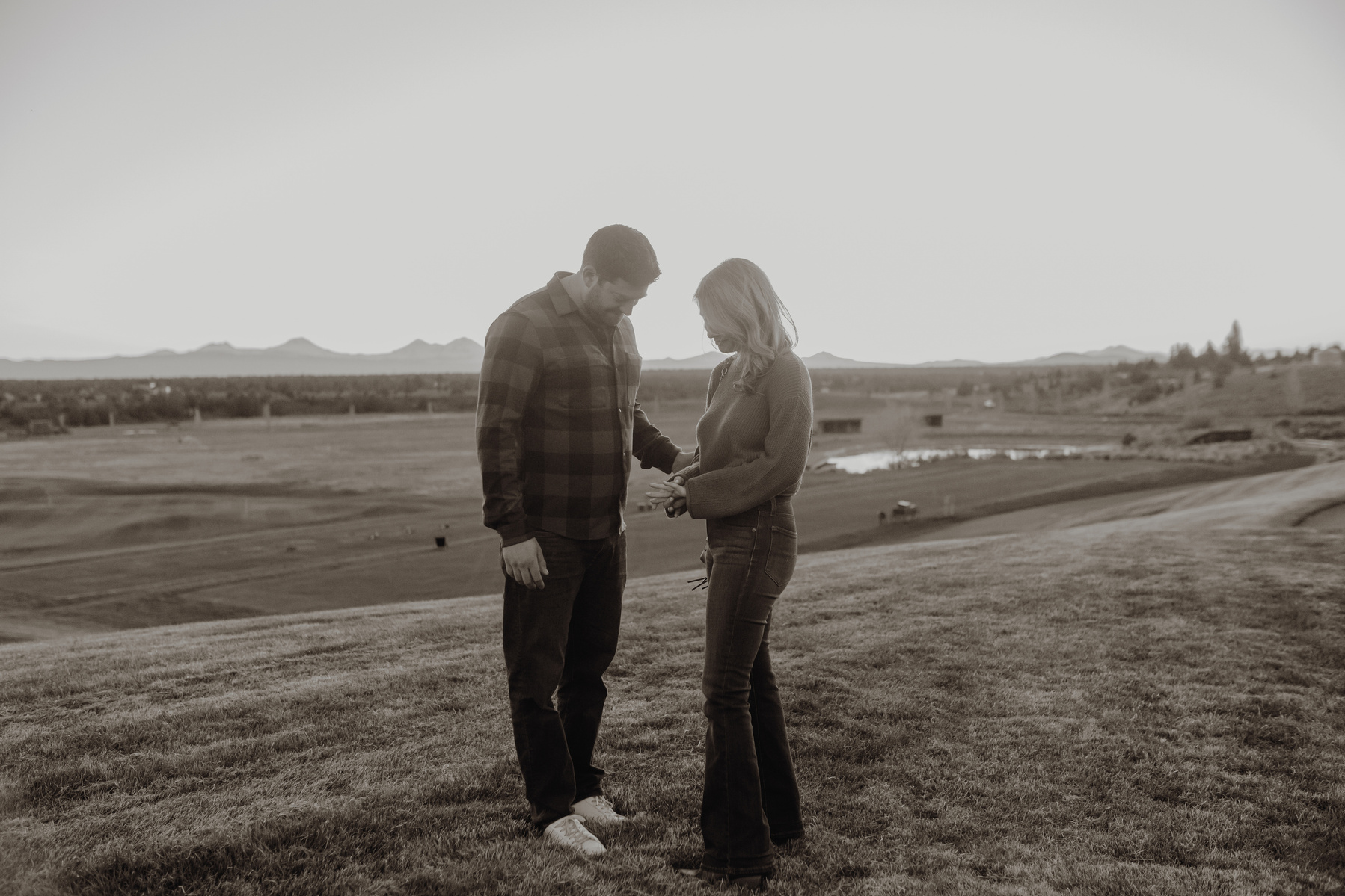 Bend Oregon Engagement Photos at Brasada Ranch 
