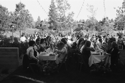 Wedding reception photo shot on film 
