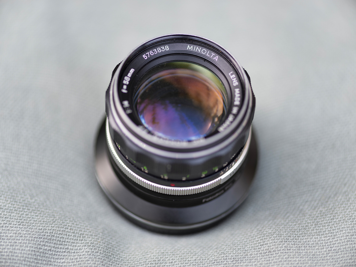 MINOLTA ROKKOR 58mm 1.4 sur sytème moyen format Fujifilm GFX-R