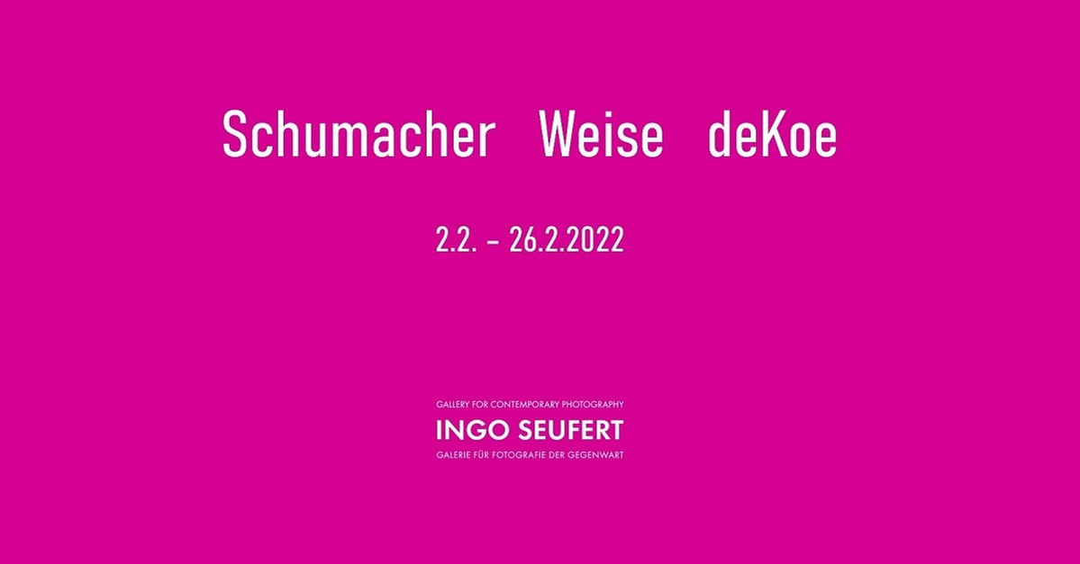Ausstellung Flyer Schumacher Weise deKoe