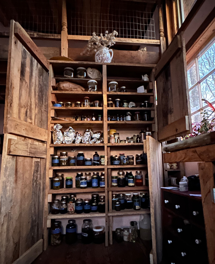 Our cupboard of Apothecaries 