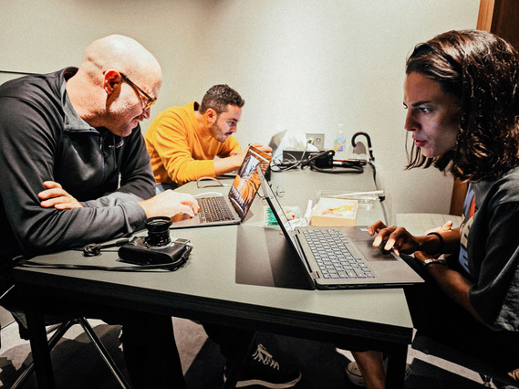 Editing session