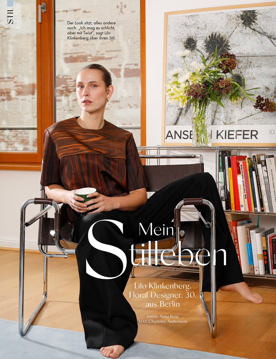 Editorial of Lilo Klinkenberg shot by Anna Rose for myself magazine