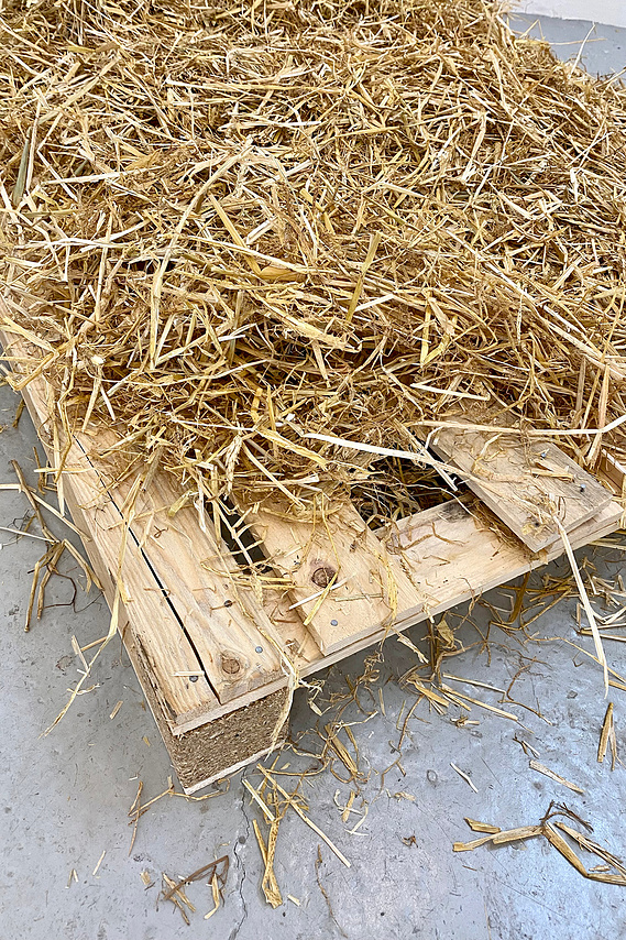 This Sculpture Questions The Contrast Of Fashion Or Taste, With Desperation Or Necessity In Regards To The Juxtaposition Of These Two Common Uses By Displaying A Pallet In The Style Of Flatpack Furniture.