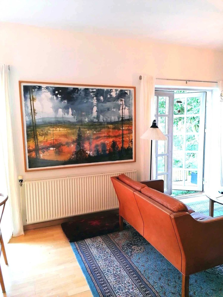 Akvarel Prelude af billedkunstner Rasmus Svarre