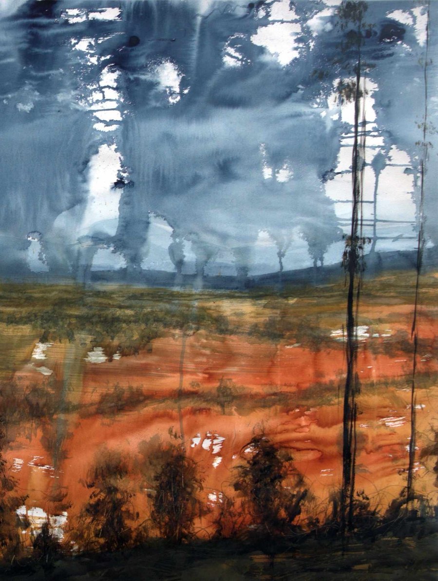 Akvarel Prelude af billedkunstner Rasmus Svarre
