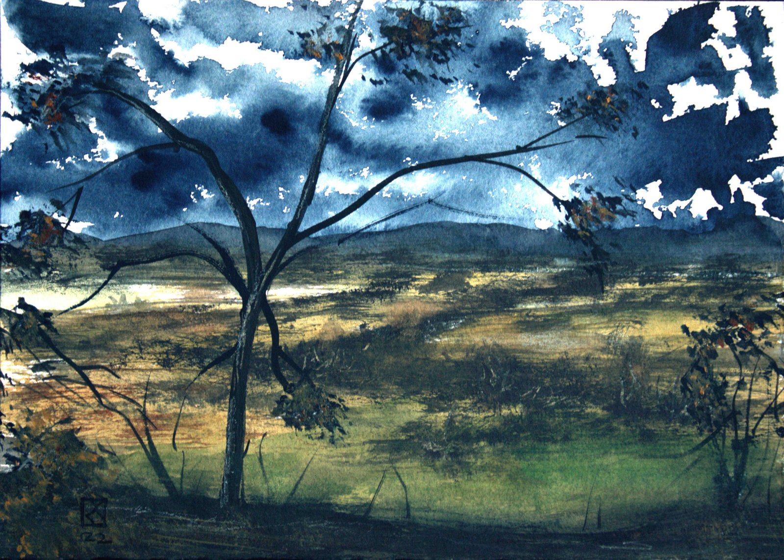 Akvarel 
Wasteland Serien
21x15
Original 