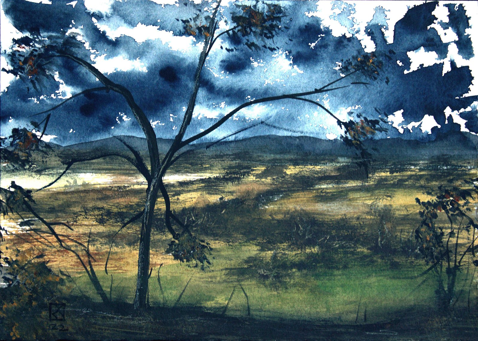 Akvarel 
Wasteland Serien
21x15
Original 