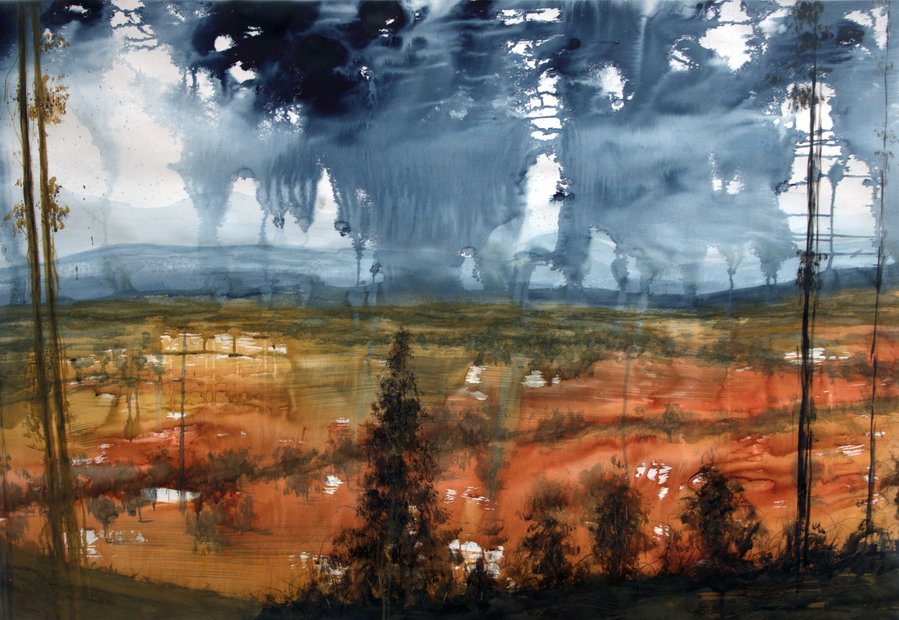 Akvarel Prelude af billedkunstner Rasmus Svarre