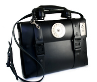 Hi Tek leather briefcase with shoulder strap, has Bakelite telephone handle. Limited edition.