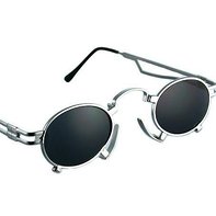 men’s small oval metal sunglasses Hi Tek HT-164
