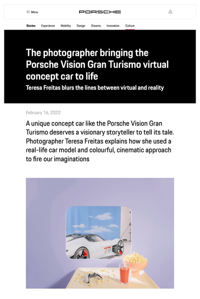 Teresa Freitas Interview Porsche Press Media Photography