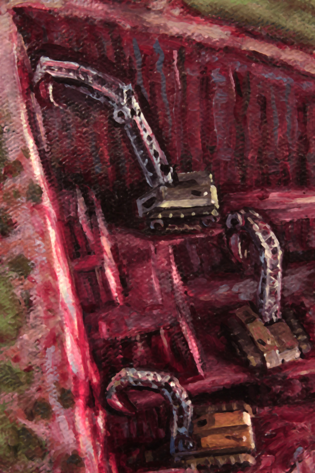 Close-up of a flesh-colored quarry